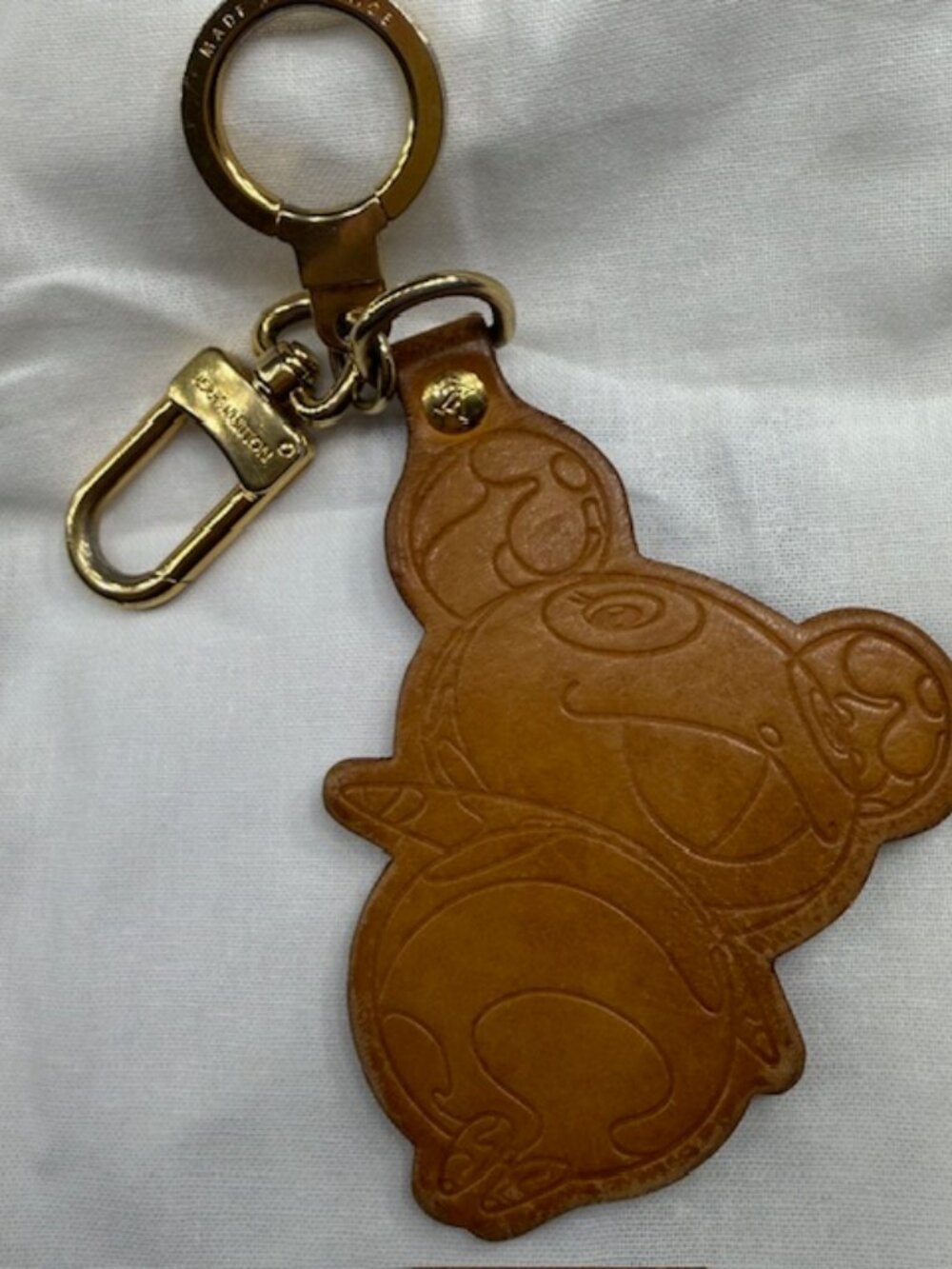 Louis Vuitton Takashi Murakami Vachette Leather Panda Bag Charm W/COA